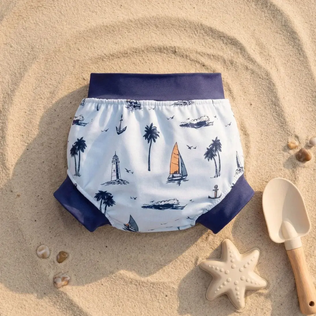 Plum Plum Swim Nappy Malibu Blue