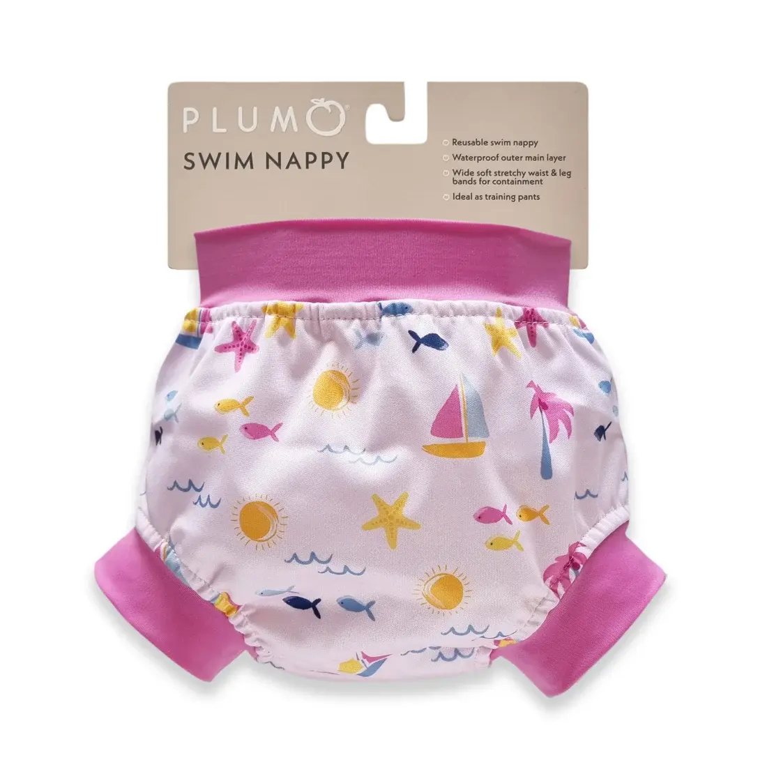 Plum Plum Swim Nappy Maui Pink