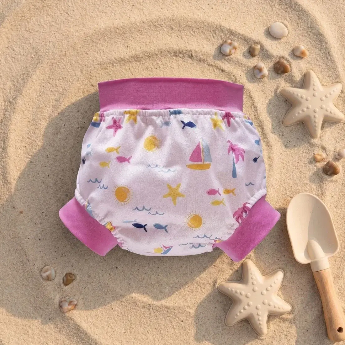 Plum Plum Swim Nappy Maui Pink