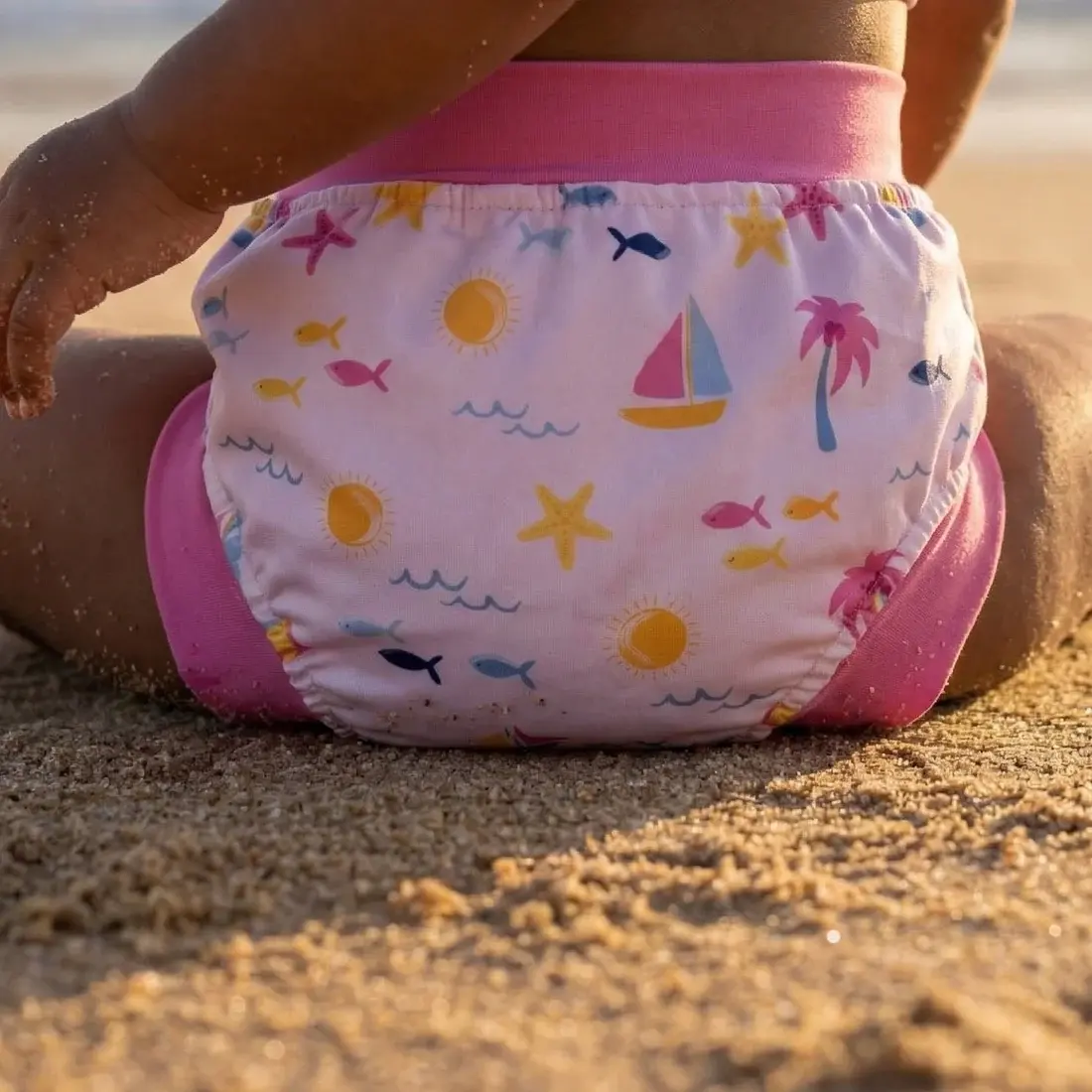 Plum Plum Swim Nappy Maui Pink