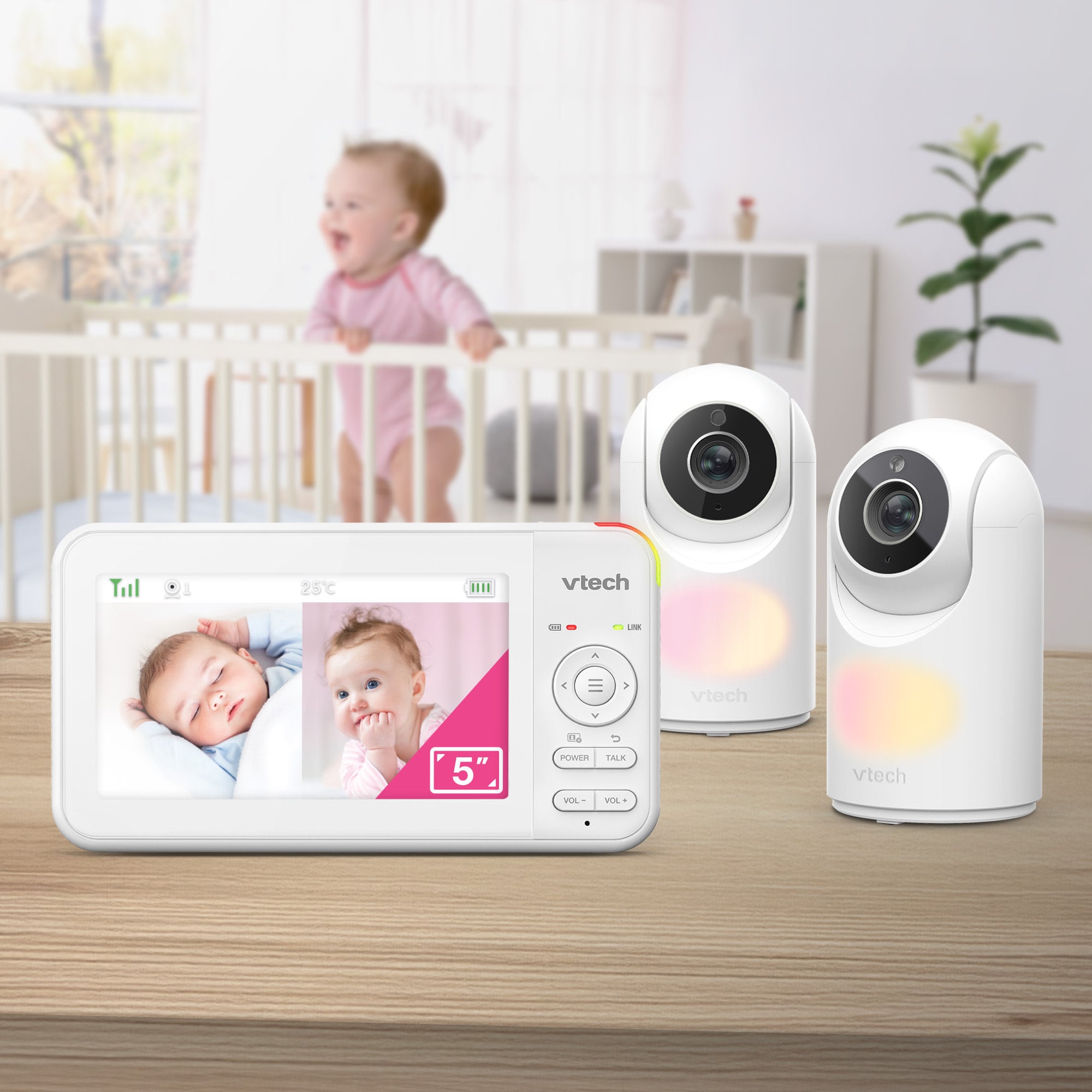 VTech VTech BM5650N-2 Camera Pan & Tilt Video & Audio Baby Monitor
