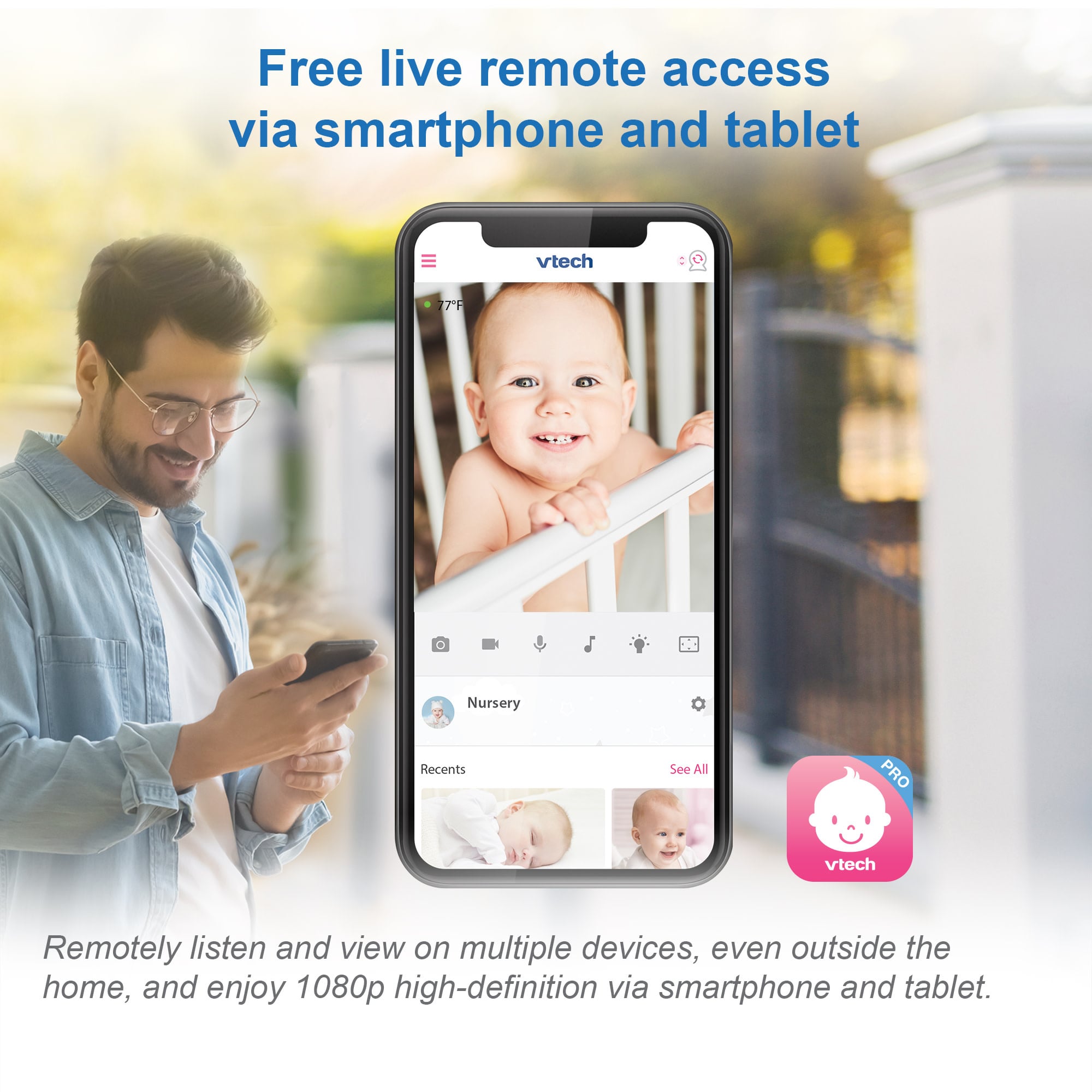 VTech VTech RM9751 HD Wi-Fi Baby Camera