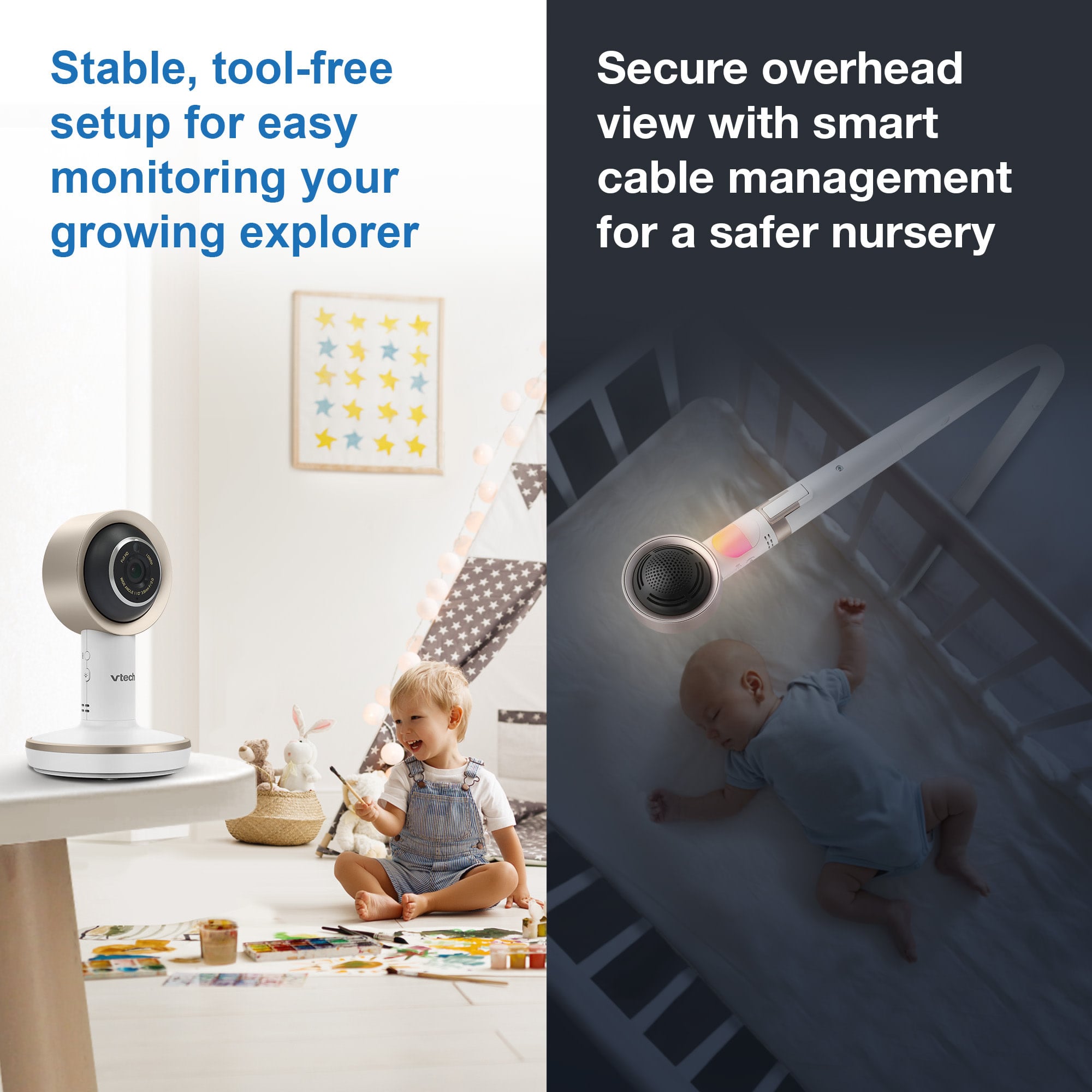 VTech VTech V-Care 2 HD Smart Non-Contact Well-Being Baby Monitor with Remote Access