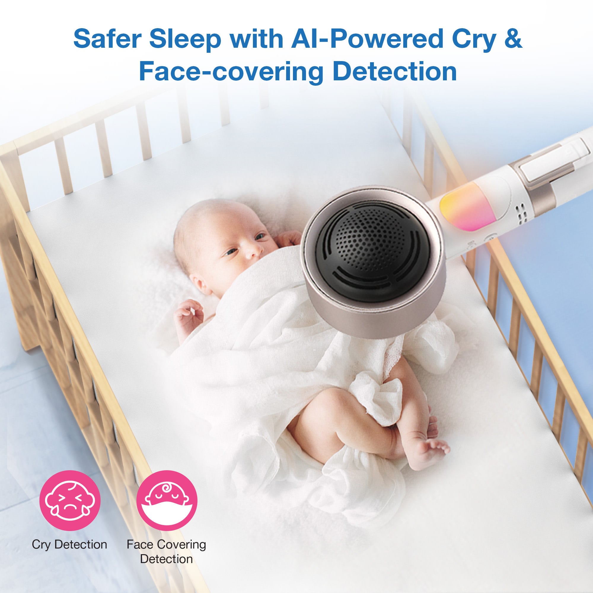 VTech VTech V-Care 2 HD Smart Non-Contact Well-Being Baby Monitor with Remote Access