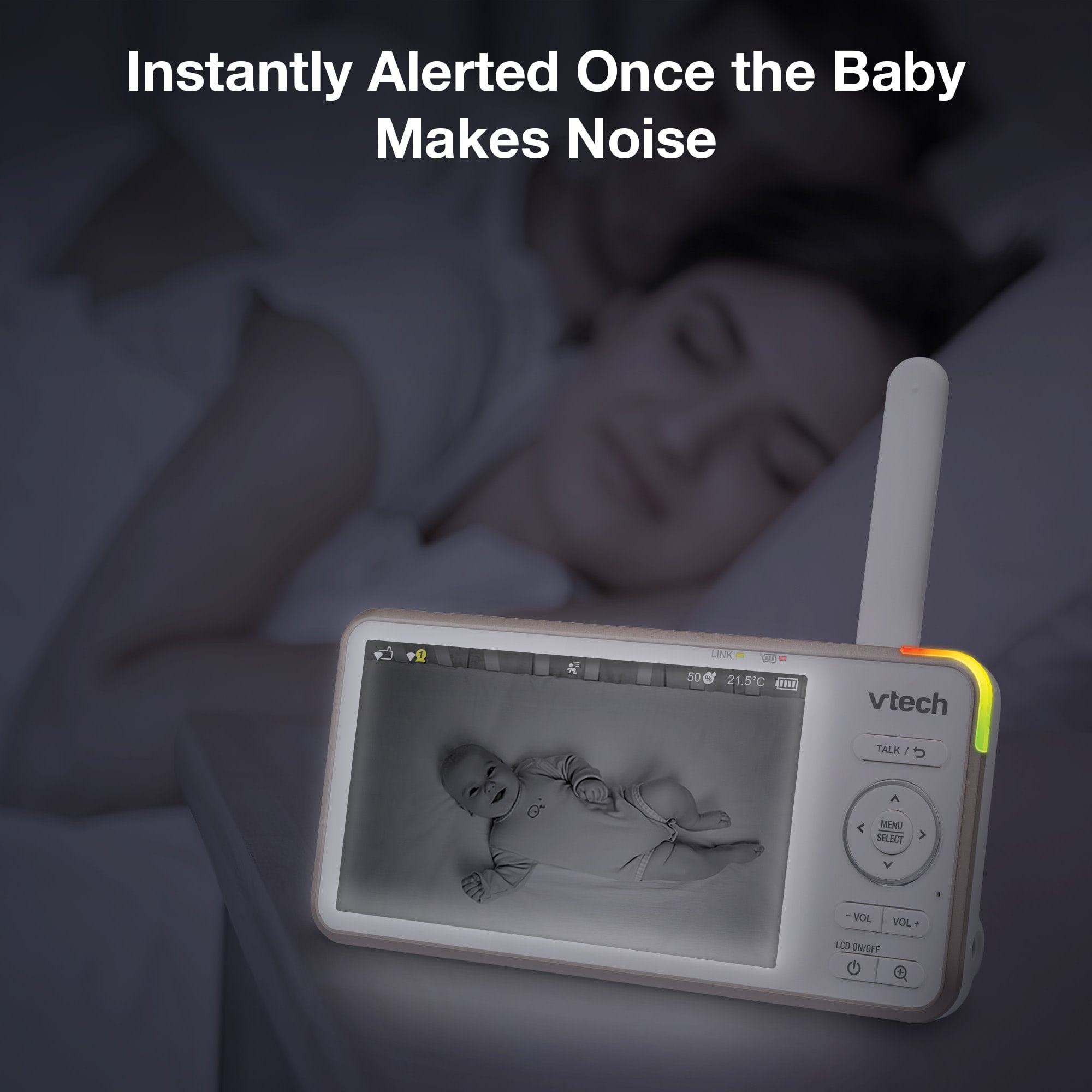 VTech VTech V-Care 2 HD Smart Non-Contact Well-Being Baby Monitor with Remote Access
