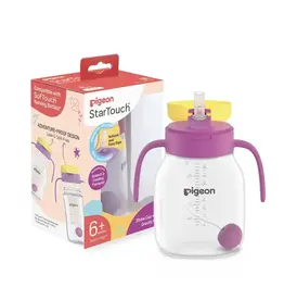 Pigeon Pigeon StarTouch straw Cup with Gravity Ball 250ml - Berry Blast
