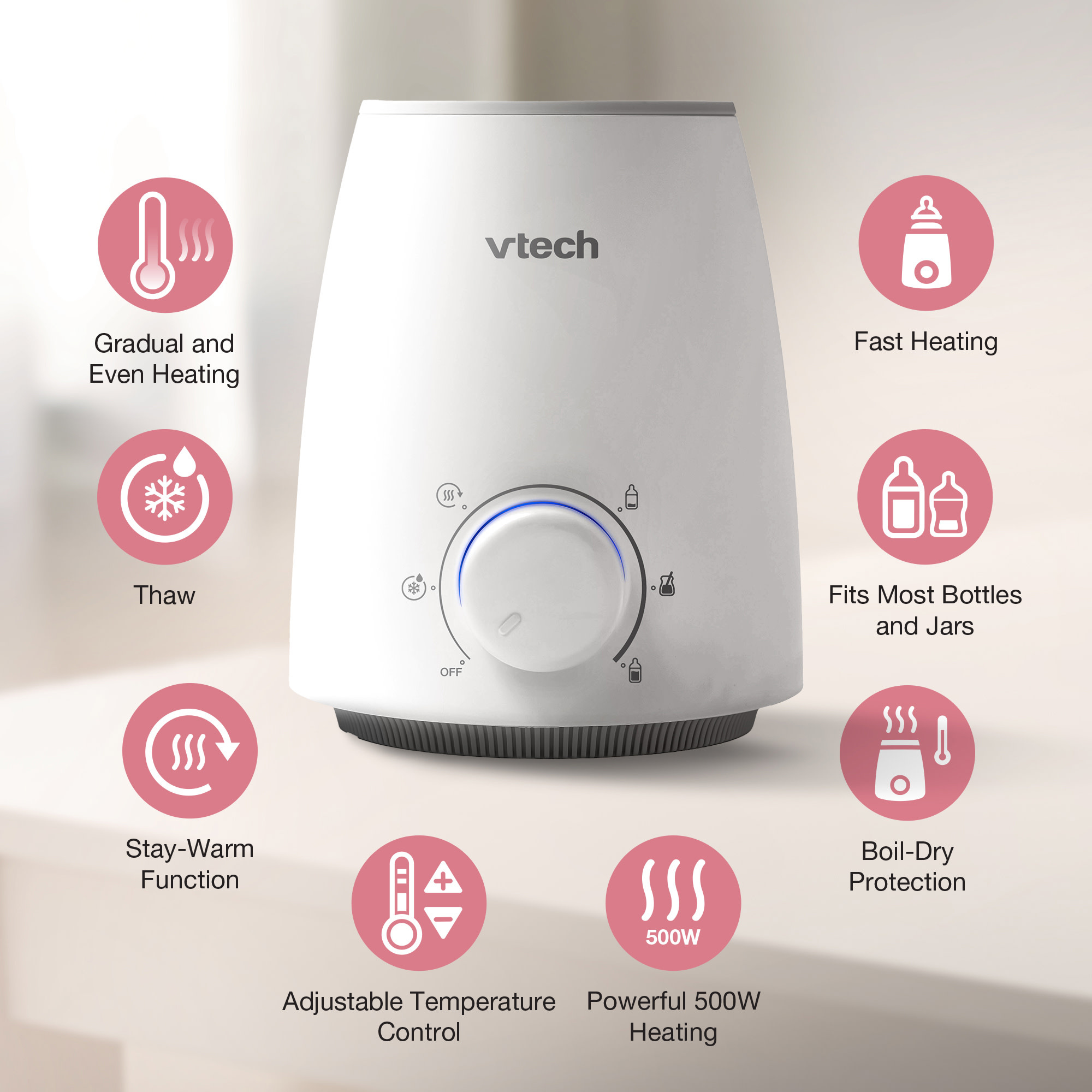 VTech VTech BW100 500W Baby Bottle and Food Warmer