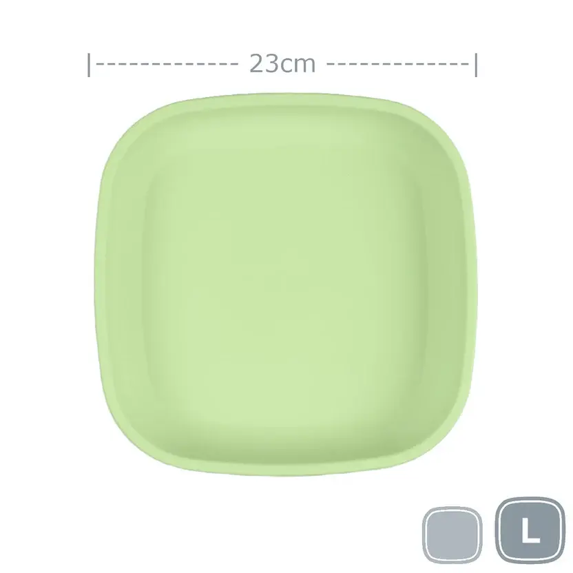 Re-Play Re-Play Large Flat Plate - Leaf