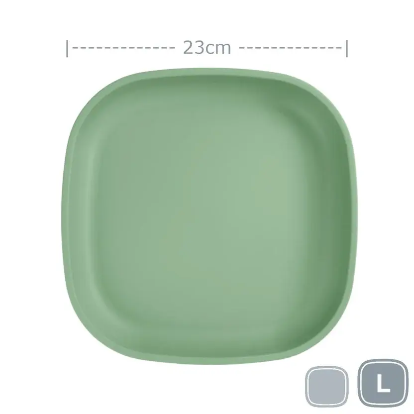 Re-Play Re-Play Large Flat Plate - Sage