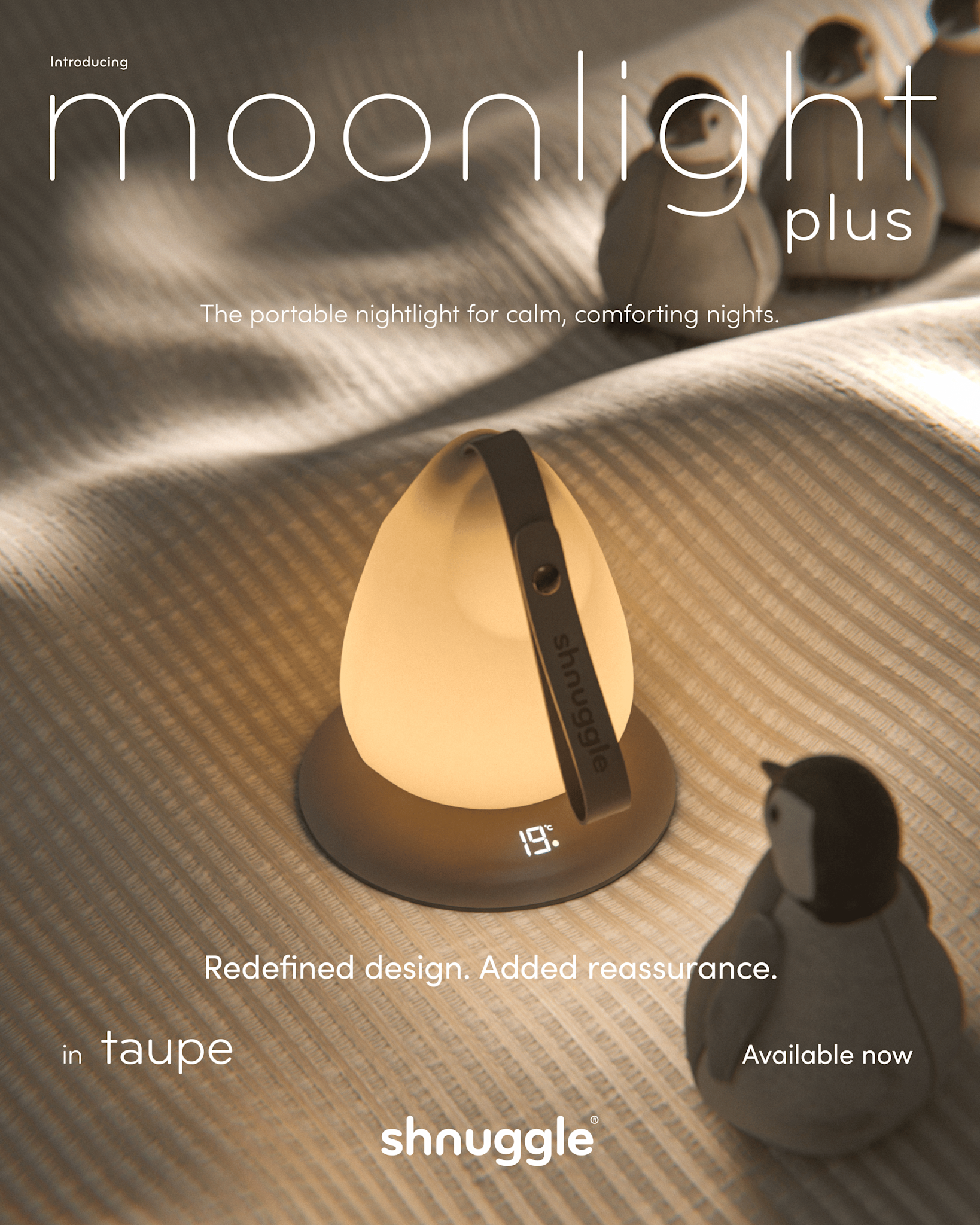 Shnuggle Shnuggle Moonlight Plus Nightlight with Digital Room Thermometer