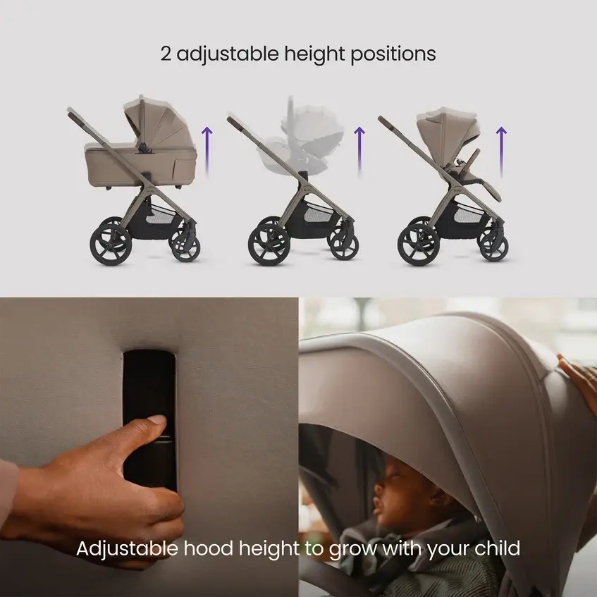Silver Cross Silver Cross Cove 2 Champagne with Carrycot