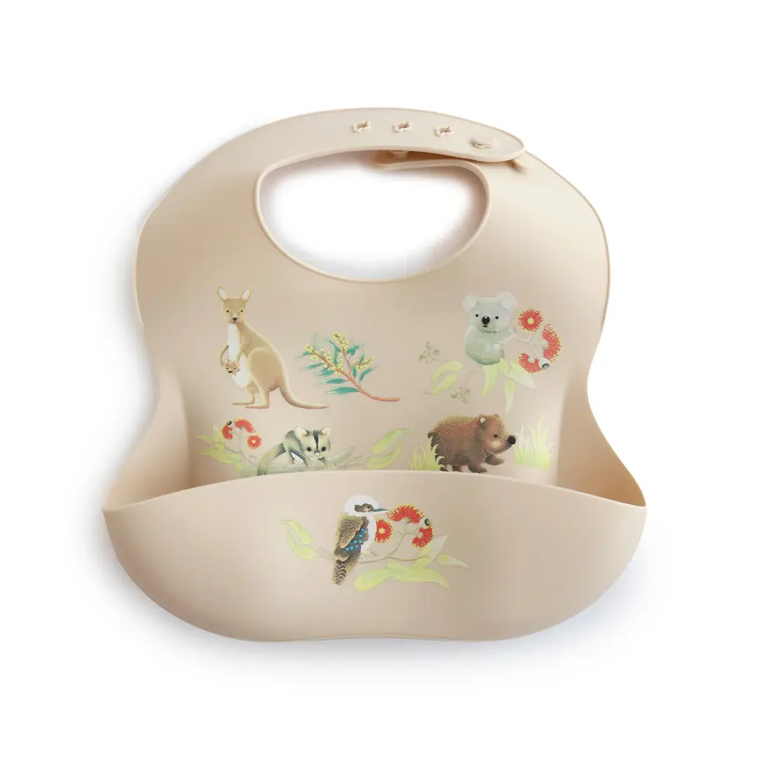 Bubba Blue Bubba Blue Aussie Animals Silicone Bib