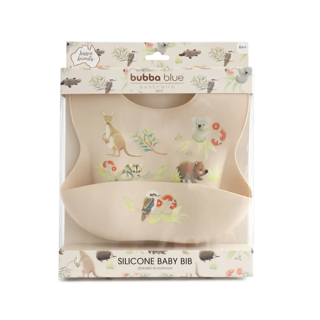 Bubba Blue Bubba Blue Aussie Animals Silicone Bib