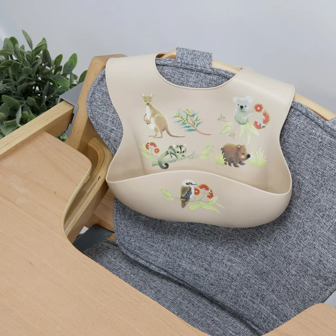 Bubba Blue Bubba Blue Aussie Animals Silicone Bib