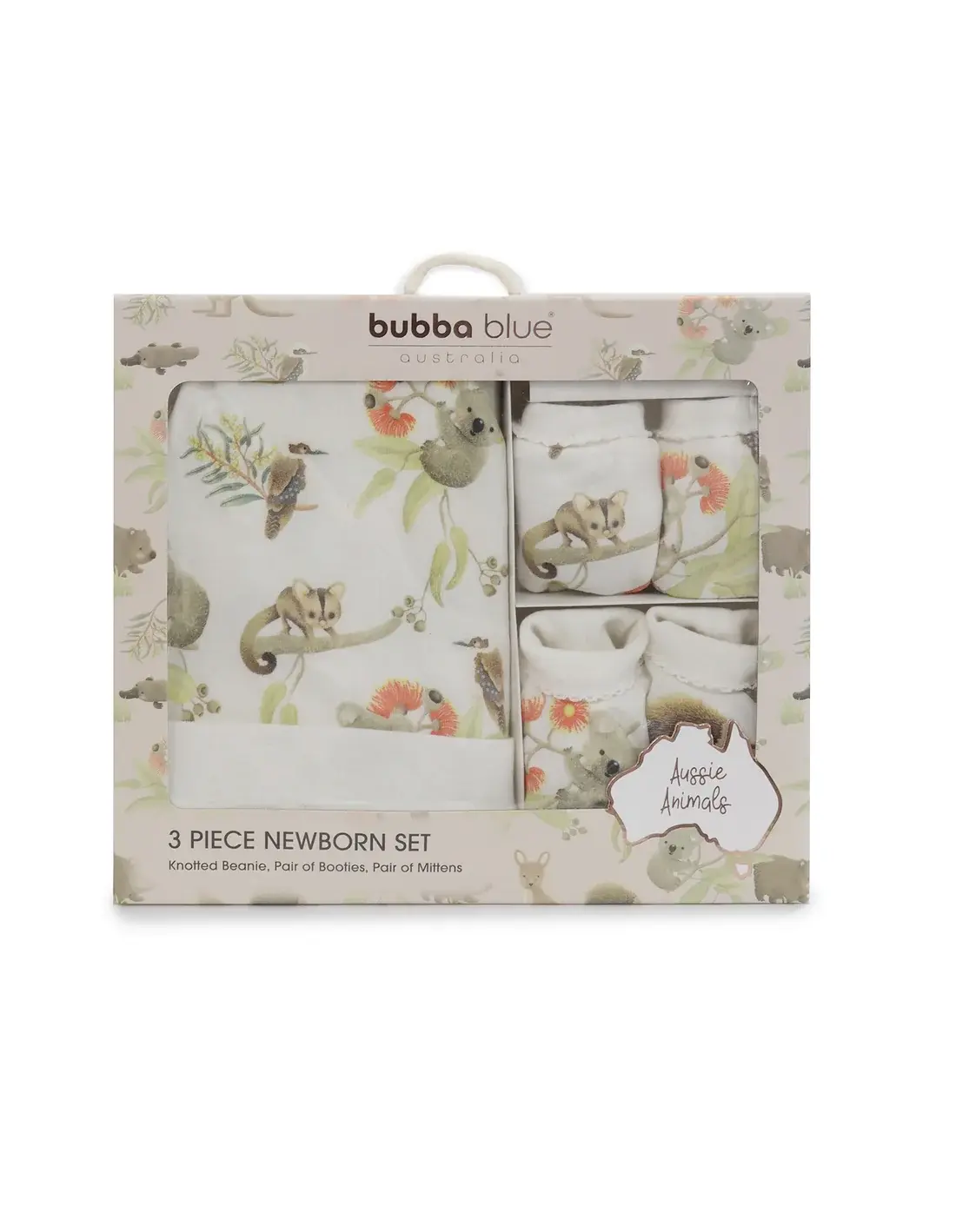 Bubba Blue Bubba Blue Aussie Animals 3pcs Layette Set