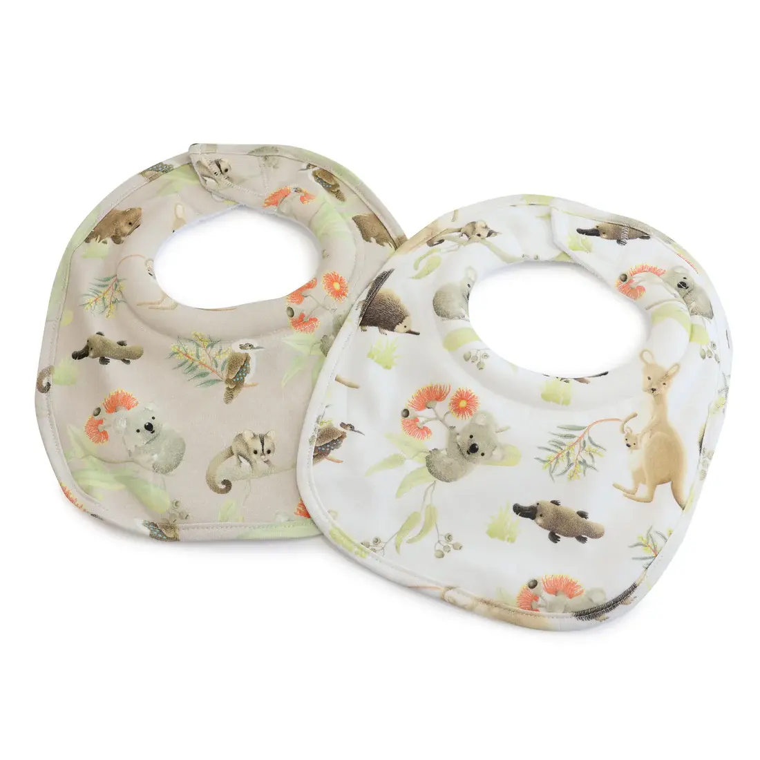 Bubba Blue Bubba Blue Aussie Animals 2pk Dribble Bibs