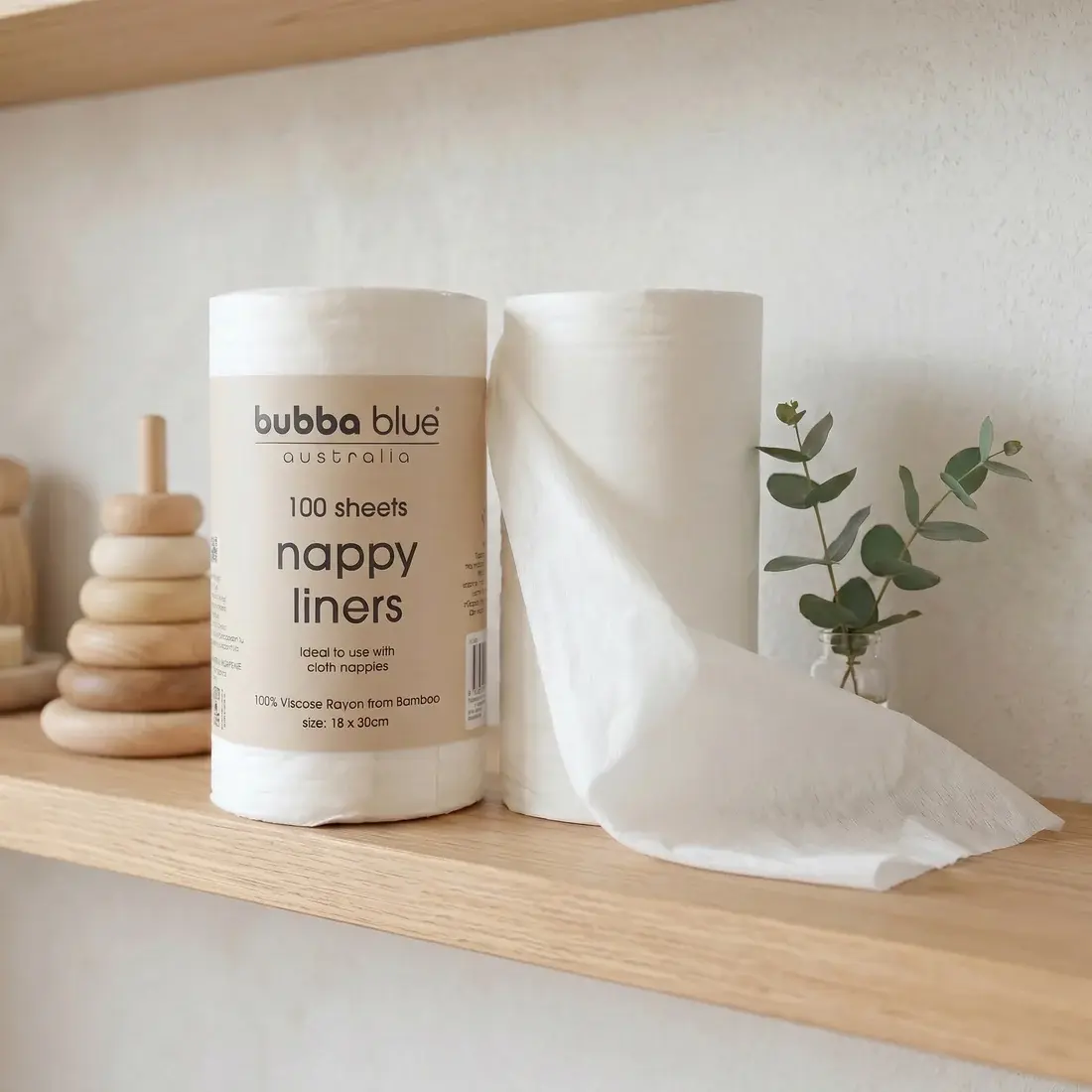 Bubba Blue Bubba Blue Bamboo White 100 sheets Bamboo Nappy Liners