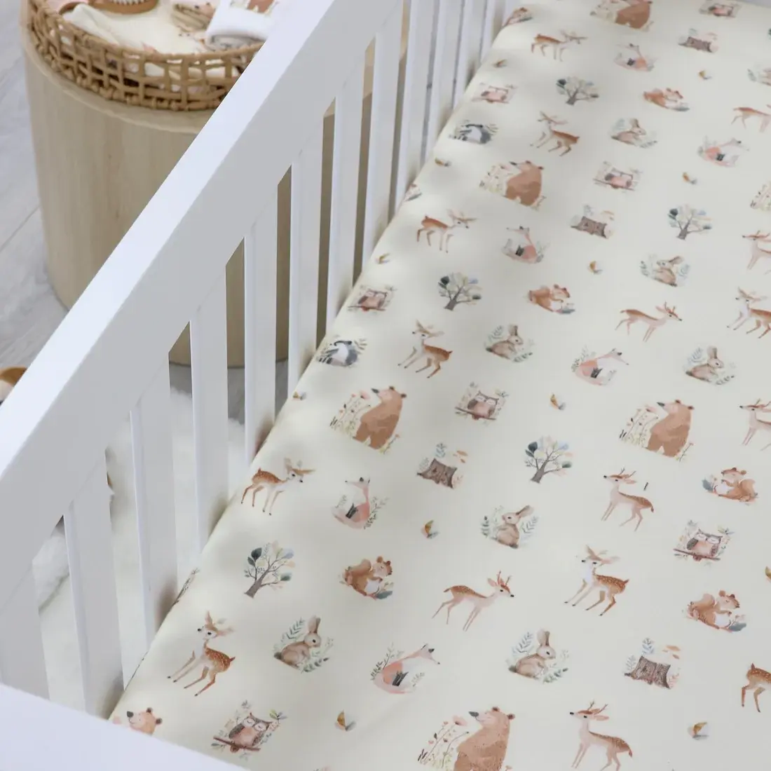 Bubba Blue Bubba Blue Enchanted Jersey Cot Fitted Sheet
