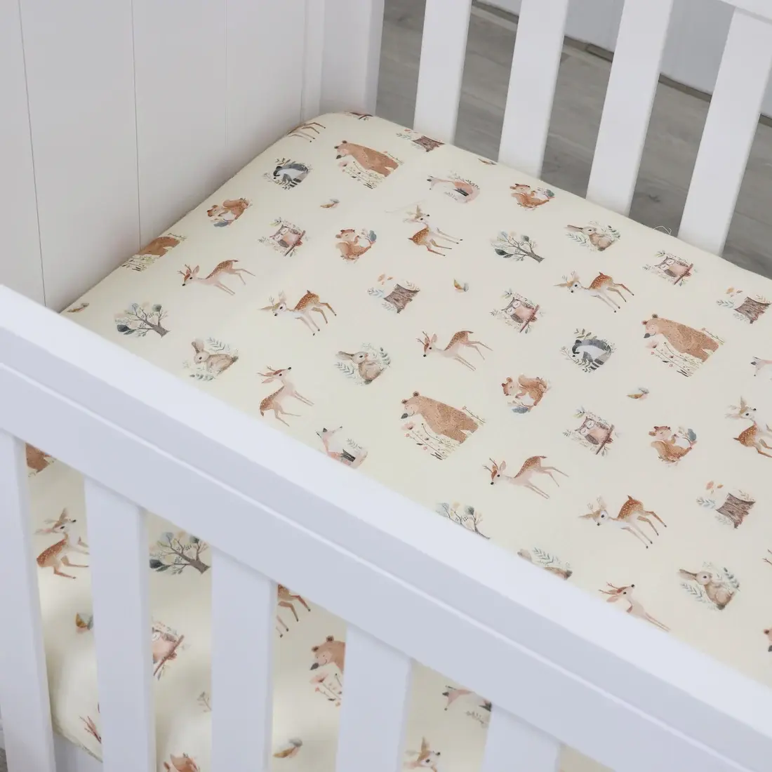 Bubba Blue Bubba Blue Enchanted Jersey Cot Fitted Sheet