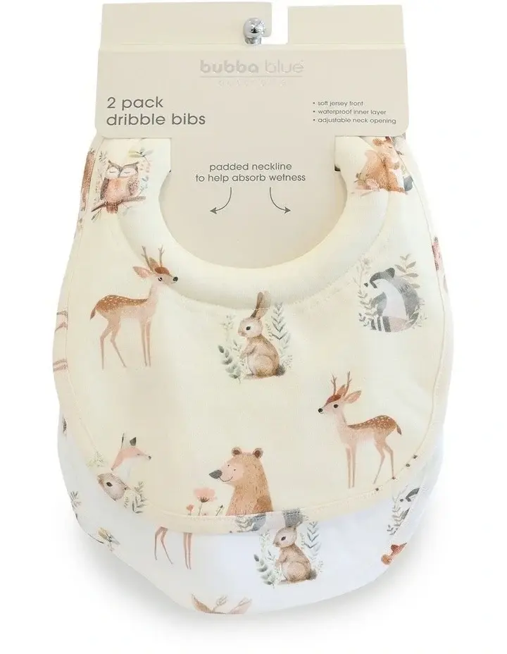 Bubba Blue Bubba Blue Enchanted 2pk Dribble Bibs