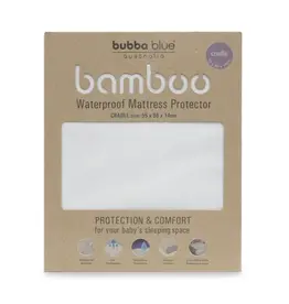 Bubba Blue Bubba Blue Bamboo White Cradle Waterproof Mattress Protector