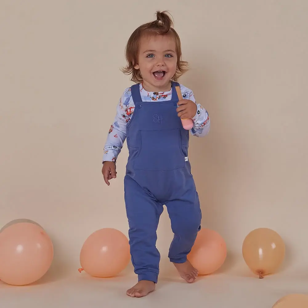 Snuggle Hunny Kids Snuggle Hunny Navy Organic Joey Overalls