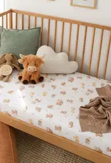 Snuggle Hunny Kids Snuggle Hunny Highland Cows Organic Fitted Cot Sheet