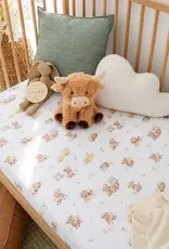 Snuggle Hunny Kids Snuggle Hunny Highland Cows Organic Fitted Cot Sheet