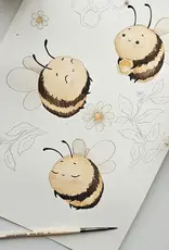 Snuggle Hunny Kids Snuggle Hunny Bumblebees Organic Bassinet Sheet / Change Pad Cover