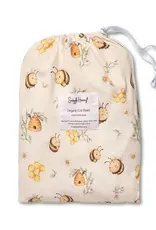 Snuggle Hunny Kids Snuggle Hunny Bumblebees Organic Fitted Cot Sheet