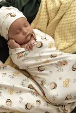 Snuggle Hunny Kids Snuggle Hunny Bumblebees Organic Jersey Wrap & Beanie Set