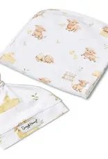 Snuggle Hunny Kids Snuggle Hunny Highland Cows Organic Jersey Wrap & Beanie Set