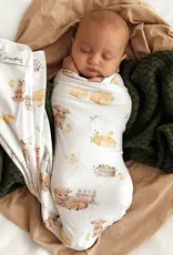 Snuggle Hunny Kids Snuggle Hunny Highland Cows Organic Jersey Wrap & Beanie Set