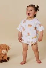 Snuggle Hunny Kids Snuggle Hunny Highland Cows Organic Oversized Romper