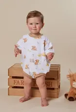 Snuggle Hunny Kids Snuggle Hunny Highland Cows Organic Oversized Romper