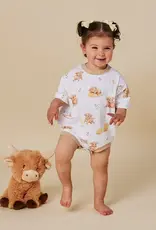 Snuggle Hunny Kids Snuggle Hunny Highland Cows Organic Oversized Romper