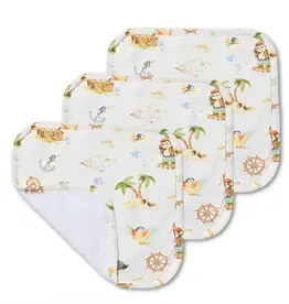 Snuggle Hunny Kids Snuggle Hunny Treasure Island Organic Wash Cloths - 3 Pack
