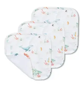 Snuggle Hunny Kids Snuggle Hunny Little Subs Organic Wash Cloths - 3 Pack