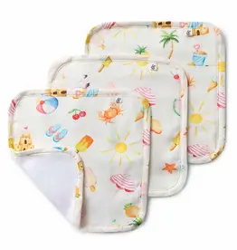 Snuggle Hunny Kids Snuggle Hunny Beach Fun Organic Wash Cloths - 3 Pack