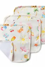 Snuggle Hunny Kids Snuggle Hunny Beach Fun Organic Wash Cloths - 3 Pack