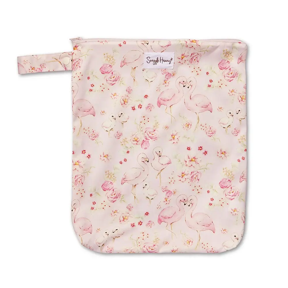 Snuggle Hunny Kids Snuggle Hunny Flamingos Wet Bag - Large
