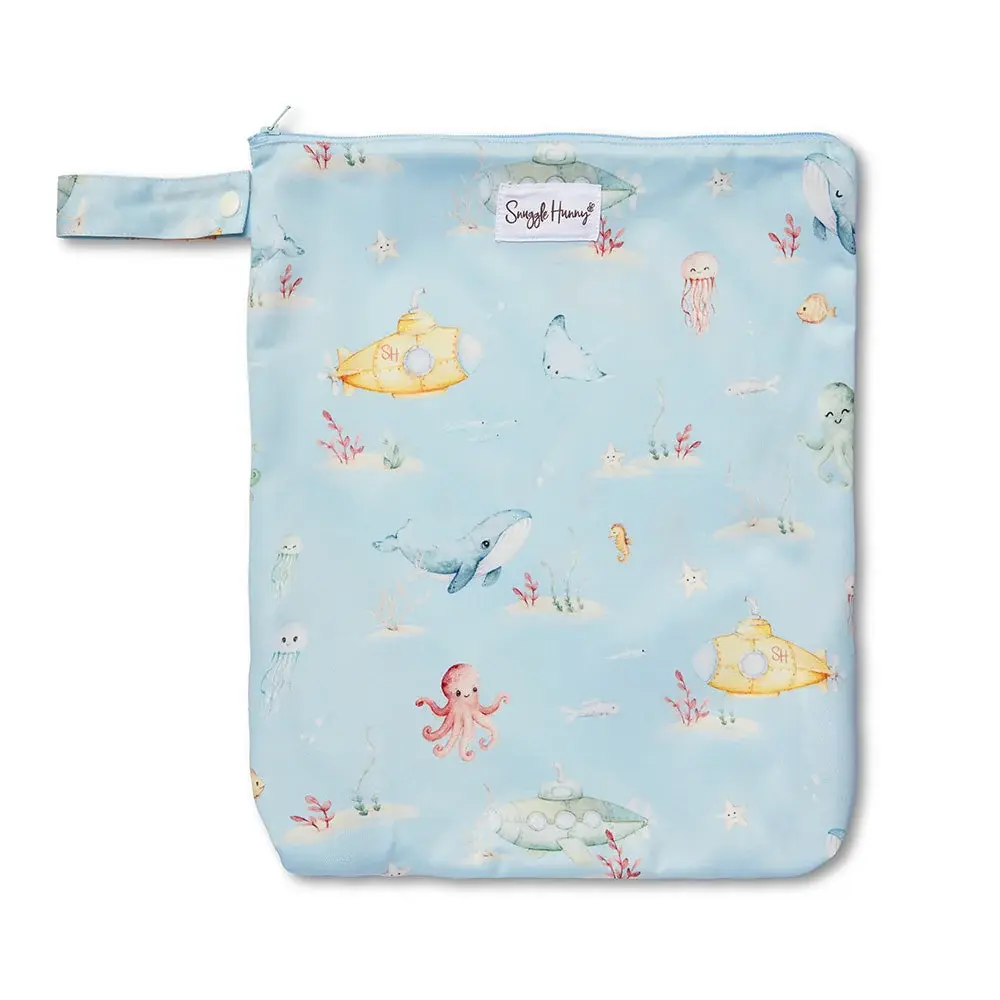 Snuggle Hunny Kids Snuggle Hunny Blue Little Subs Wet Bag - Large