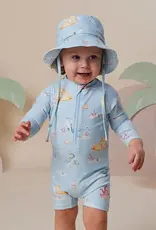Snuggle Hunny Kids Snuggle Hunny Blue Little Subs Swim Shortie