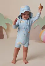 Snuggle Hunny Kids Snuggle Hunny Blue Little Subs Swim Shortie