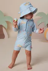 Snuggle Hunny Kids Snuggle Hunny Blue Little Subs Swim Shortie