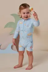 Snuggle Hunny Kids Snuggle Hunny Blue Little Subs Swim Shortie