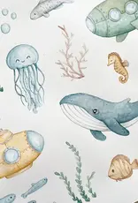 Snuggle Hunny Kids Snuggle Hunny Blue Little Subs Swim Shortie