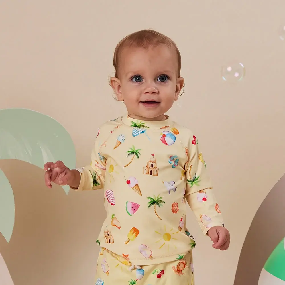 Snuggle Hunny Kids Snuggle Hunny Beach Fun Rashie Vest