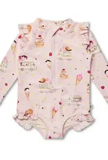 Snuggle Hunny Kids Snuggle Hunny Ice Creams Frill Swimsuit