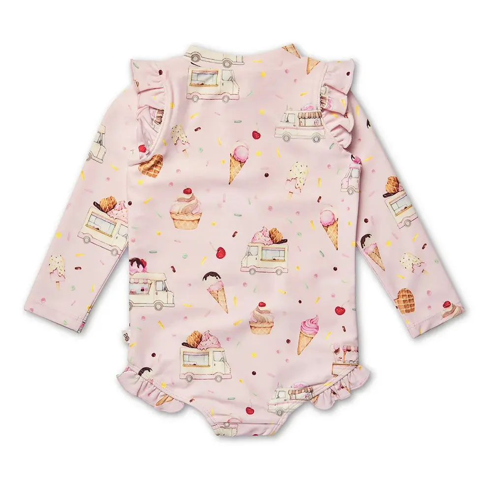 Snuggle Hunny Kids Snuggle Hunny Ice Creams Frill Swimsuit